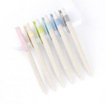 按壓式小麥秸稈廣告原子筆