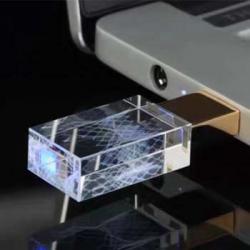 水晶USB手指，創意展示您的品牌LOGO